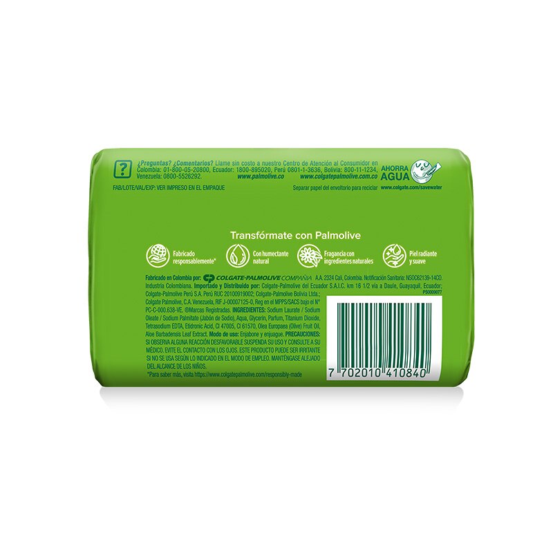 Palmolive® Naturals Sensación Humectante Oliva y Aloe Jabón en barra Palmolive® Naturals Sensación Humectante Oliva y Aloe Jabón en barra
