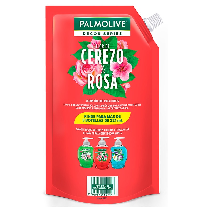 Jabón líquido Decor Series ® Cerezo y rosa Jabón líquido Decor Series ® Cerezo y rosa
