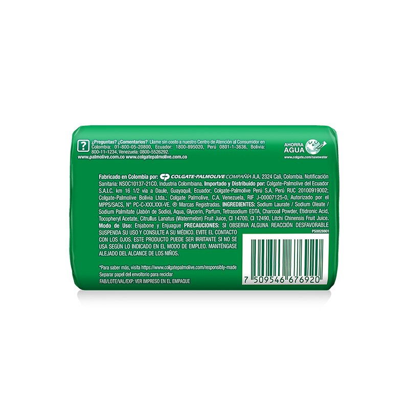 Palmolive® Naturals Humectación Refrescante Sandía y Lychee Jabón en barra Palmolive® Naturals Humectación Refrescante Sandía y Lychee Jabón en barra