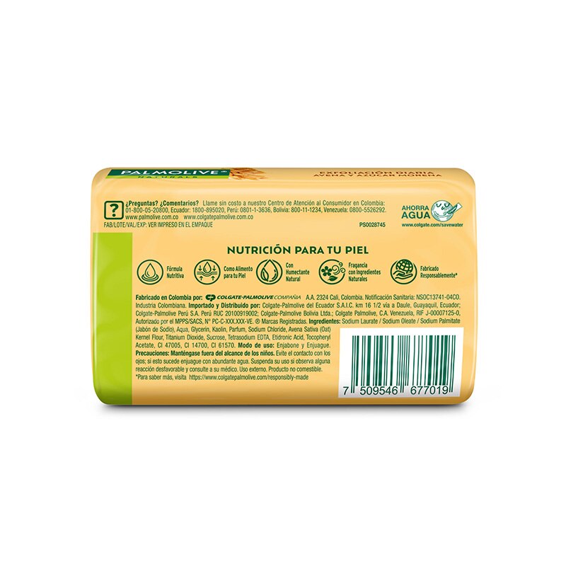 Palmolive® Naturals Exfoliación Diaria Avena y Azúcar Jabón en barra Palmolive® Naturals Exfoliación Diaria Avena y Azúcar Jabón en barra